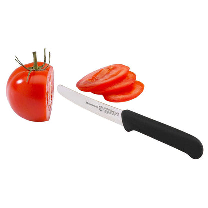 COUTEAU À TOMATE SERRÉ NOIR 9CM PETITE MESSER