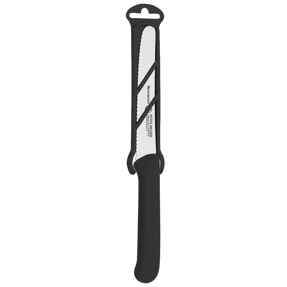 COUTEAU À TOMATE SERRÉ NOIR 9CM PETITE MESSER