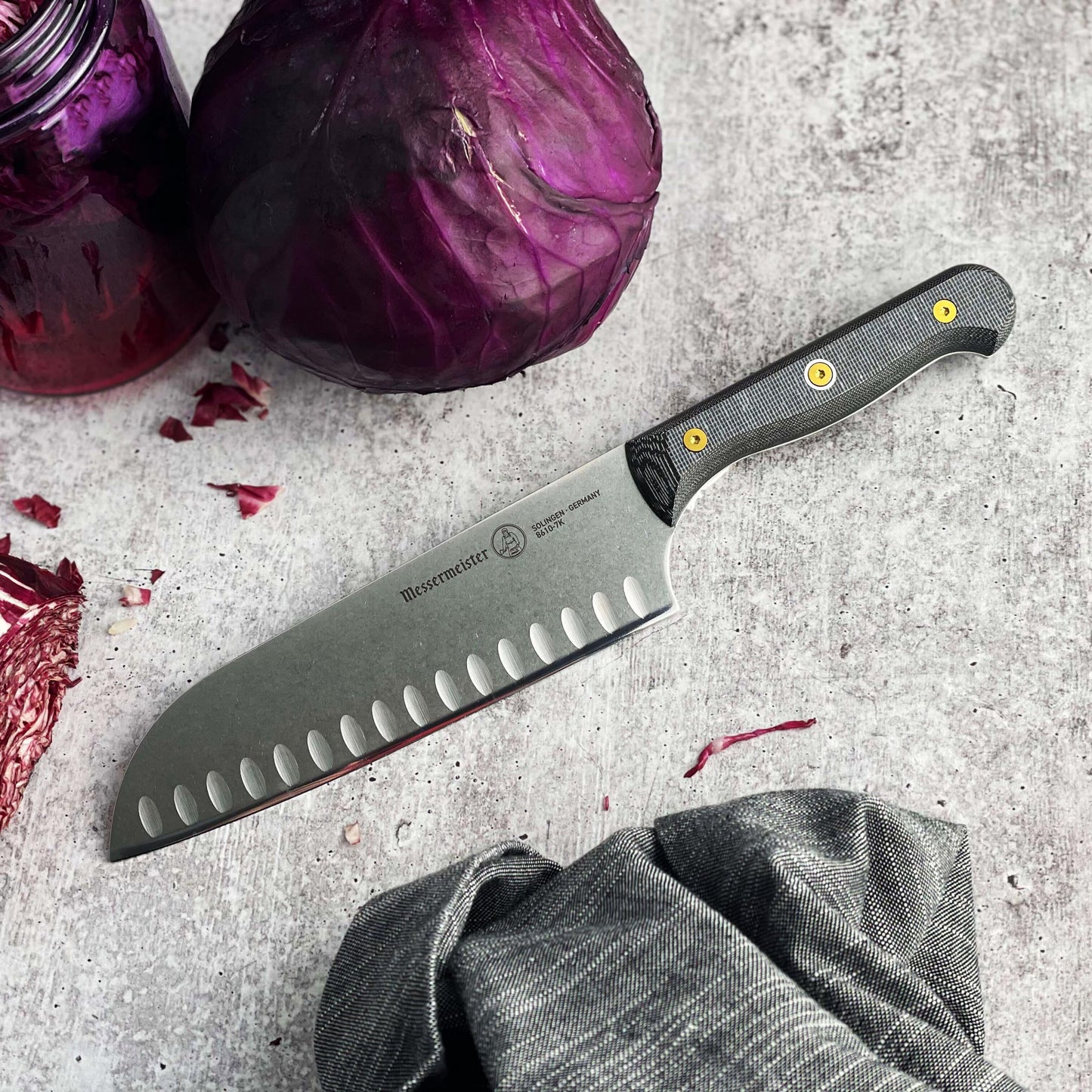 COUTEAU SANTOKU PERSONNALISÉ DE 18 CM