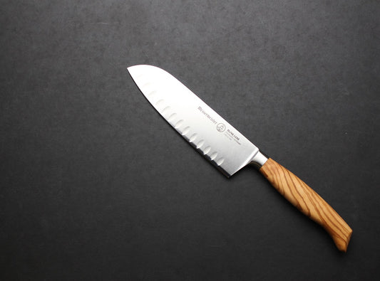 OLIVA LUXE 16,5 CM COUTEAU SANTOKU À LAME CREUSE